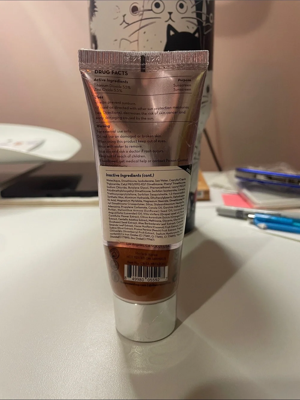 The Crème Shop CC Crème Tan 200 - Hydrating Full Coverage SPF 30